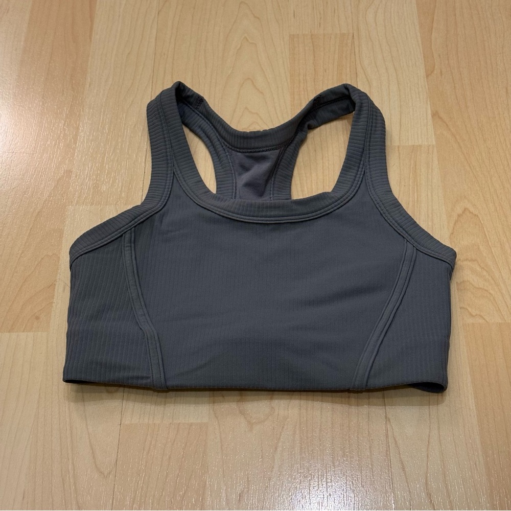Lululemon Ribbed Round Neck Yoga Bra